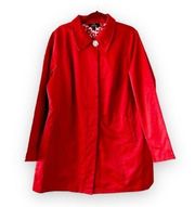 Dennis Basso Reversible Jacket Red Women’s Size 1X New with Tags QVC Spring Coat