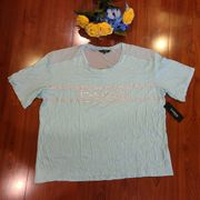 Pale Aqua Logo Tshirt Size 2X