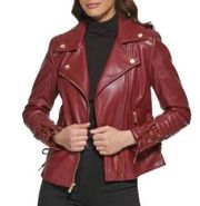 Guess Faux Leather Laced Moto Jacket