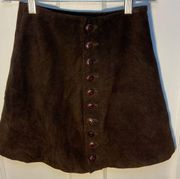 100% Leather Vintage Express skirt