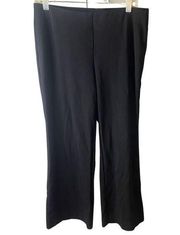 Lafayette 148 NY Black Elastic Waist Stretchy Crop Short Pants Slacks Sz M/ L