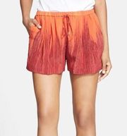 Haute Hippie Summer Ombre Silk Shorts in Orange Multi Color | S