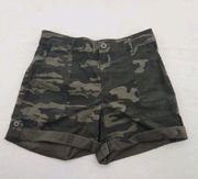 Social Standard by Sanctuary Womens Camo Utility Shorts Size XS