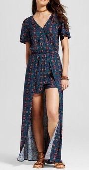 Boho Romper With Train