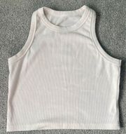 Cropped Tank Top White