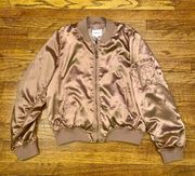 Silk Bomber Jacket