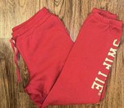 Taylor Swift "Swiftie" Red Sweat Pants Red Taylors Version Size Large L