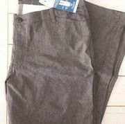 Women's LEE Straight Fit 20W Gray Herringbone Pant
