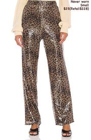 Sequin Cheetah Pants