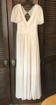 David’s Bridal Flutter Sleeve Bridesmaid Dress