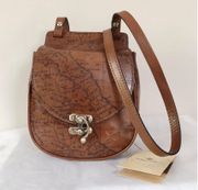 Rocca Rust Saddle Crossbody Bag