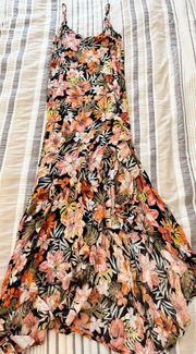 Floral Ruffle Maxi Dress