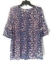 Lime n Chili Animal Print Top Women’s Medium