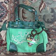 Green  Day Dreamer Purse Vintage Satchel Bag Y2K Terry Cloth