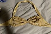 Metallic Gold Bikini Top