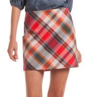 Trina Turk Rico 2 Plaid Mini Skirt size 8