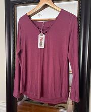 Feiersi Long Sleeve Soft T shirt Size Medium