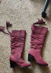 Maroon Boots