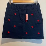 NWT Vineyard Vines Embroidered Crab Skirt