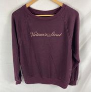 Victorias Secret Burgundy Sweatshirt Size Medium