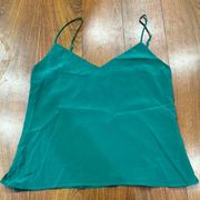 L’Agence Jane Silk Emerald Tank Size XS