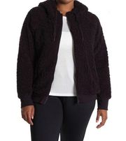 Zella Up & Over Faux Shearling bomber jacket sz 2X