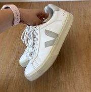 Veja white and grey sneakers