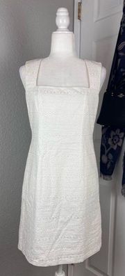 Crème Eyelet Dress