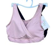 Secret Treasures 2-pack nursing sleep bras pink & black size small NEW