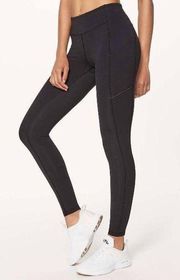 Lululemon Black Speed Up Tight 28” Full-on Luxtreme Leggings