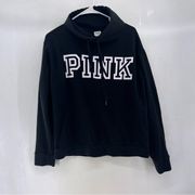 Victoria’s Secret PINK cowl sweatshirt black size medium