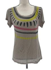 Threads 4 Thought Colorful Printed T-Shirt Size S