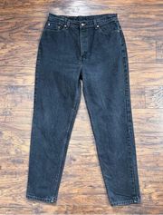 Levi’s vintage • 90s  512 jeans Slim Fit Tapered Leg black denim mom high rise