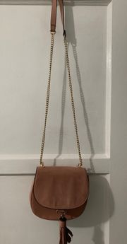 Pink Chain Crossbody Bag 