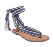 Sam & Libby Gladiator Sandals Blue Blossom 8 NWT