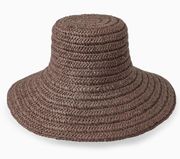 COS straw bucket hat in brown