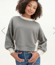 Jayla Sweater Mix Pullover in Grey