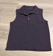 Brandy Melville  Cropped Polo Tank Top Purple Size XS/S