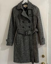 Double Breasted Wool Trench Coat