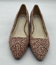 Journee Collection Loafers Womens 7 1/2 Animal Print Justine Heeled Loafers NEW