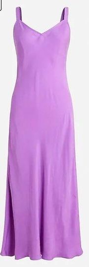 NWT WOMENS Gwyneth V-neck slip dress in cupro blend sz 00 Purple Strappy BR391