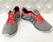 Danskin Now Women's Athletic Knit Sneaker Tennis Shoes Orange Gray Size 9.5