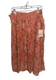 Knox Rose Midi Boho Pink Skirt - XXL