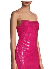 LIKELY Eve Sequin Mini Dress in Pink Fuchsia Size 10 Era Tour Barbie Halloween