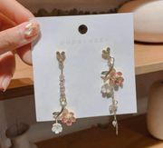 Elegant Flower Dangle Drop Earrings for Women