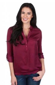 Cranberry Ashton Satin Popover