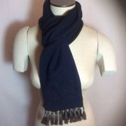 NWT J. Crew Navy Long Knit Tassel Scarf