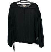 Mossimo sheer long sleeve blouse