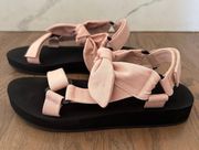 NIB  Women's Maisie Linen Cotton Sport Sandals Berlap/Black 9.5M