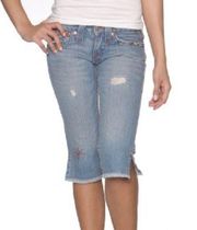 HTF: new  ❉ Joey Vintage Beaded Cropped Crop Jeans ❉ Saddle Back 25